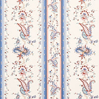 Schumacher: Elena Paisley Stripe WP 5012891 Blue