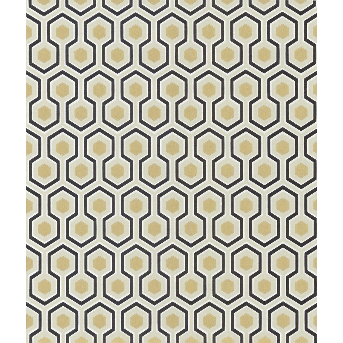 COLE & SON HICKS HEXAGON BLACK/G