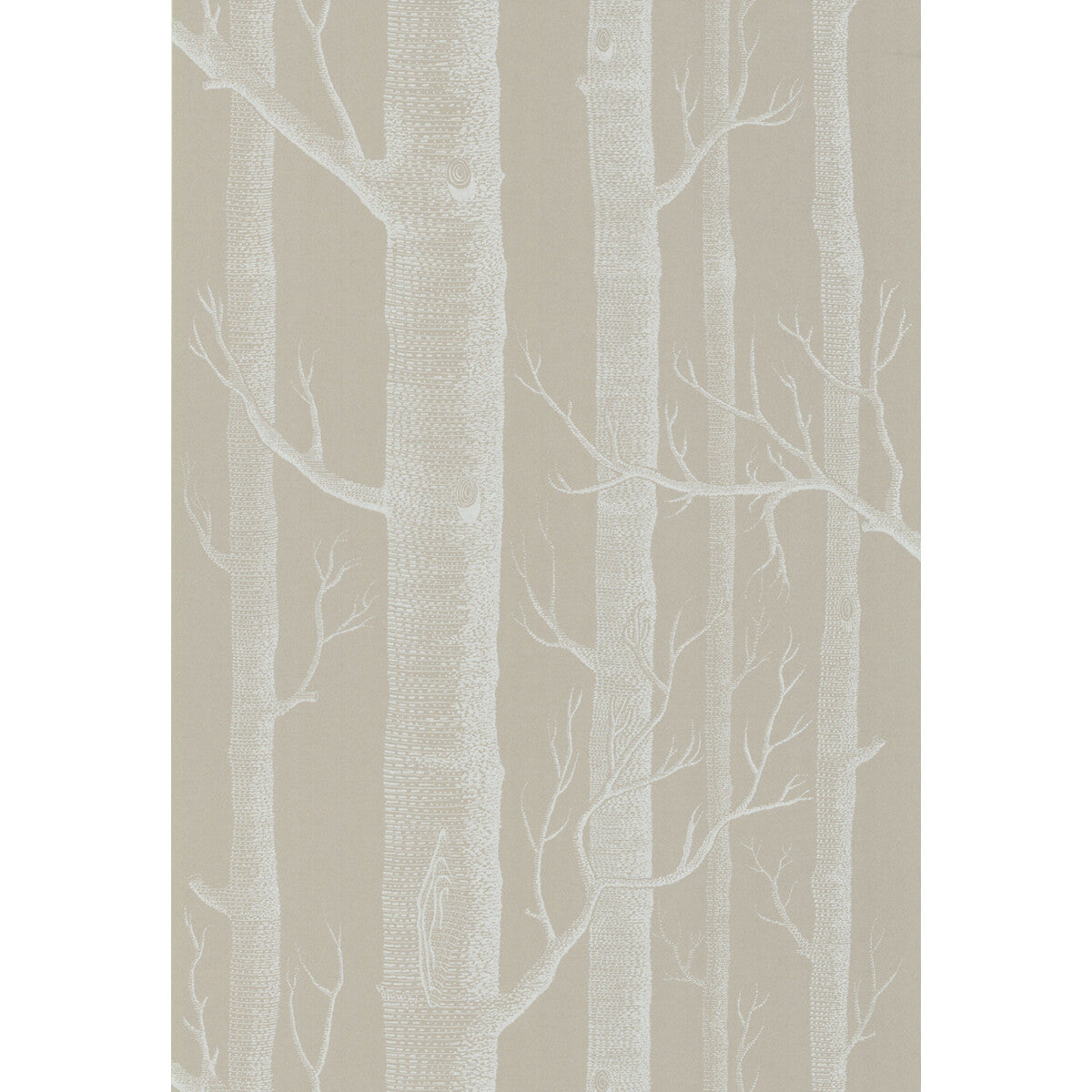 COLE & SON WOODS WHITE/TAUPE
