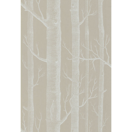 COLE & SON WOODS WHITE/TAUPE
