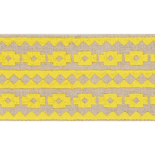 Schumacher: Talitha Tape 70645 Yellow on Natural