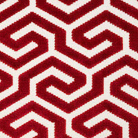 Schumacher: Ming Fret Velvet 73105 Red