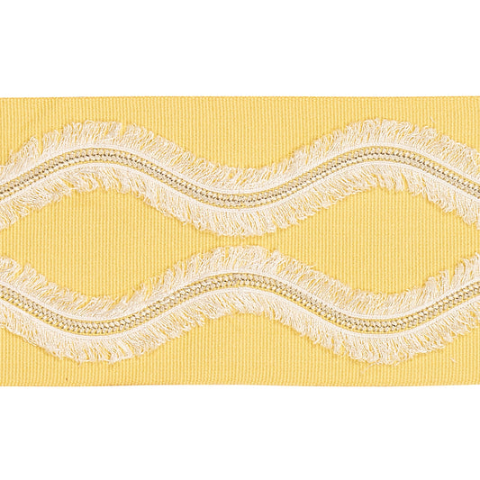 Schumacher: Ogee Embroidered Tape 74333 Yellow