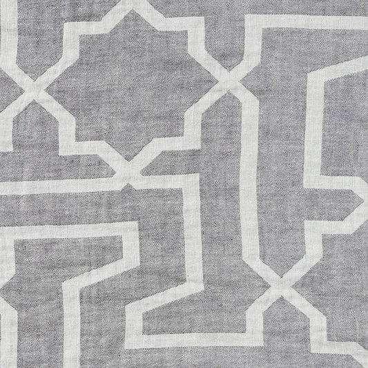 Schumacher: Arabesque Maze Sheer 75870 Grey