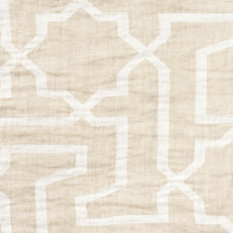 Schumacher: Arabesque Maze Sheer 75871 Natural