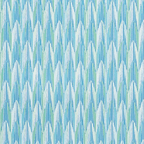 Schumacher: Verdant Indoor/Outdoor 75910 Aqua & Leaf
