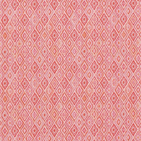 Schumacher: Diamond Strie Indoor/Outdoor 75922 Pink & Orange