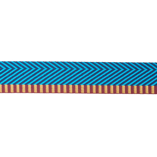 Schumacher: Chevron Twill Tape 76114 Peacock
