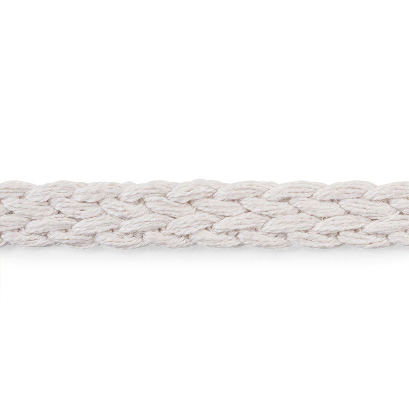 Schumacher: Braided Linen Tape Narrow 76275 Ivory