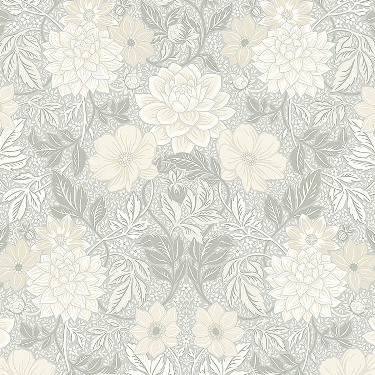 Schumacher: Dahlia Garden 7664 Natural