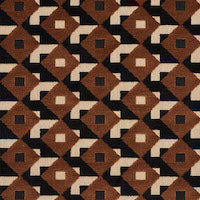Schumacher: Dazzle Ship Velvet 77242 Brown & Black