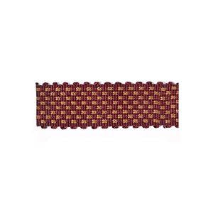 Highland Court: Saratoga Trimmings 1 1/8" Tape Checkerboard Cabernet 78047H - 785