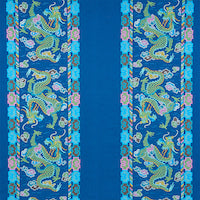 Schumacher: Lotan Dragon Embroidery 78091 Blue