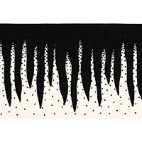 Schumacher: Stalactite Tape 79670 Black & White