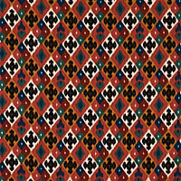 Schumacher: Sasha Diamond Ikat 80661 Rose & Saffron