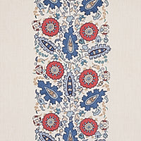 Schumacher: Anatolia Embroidery 80750 Blue & Red