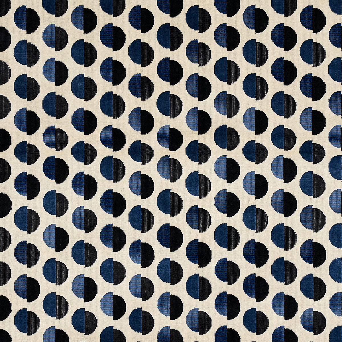 Schumacher: Half Moon Velvet 80850 Navy