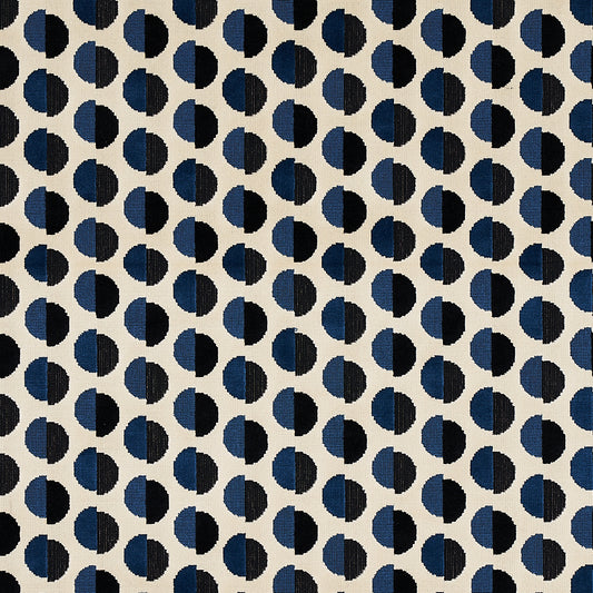 Schumacher: Half Moon Velvet 80850 Navy