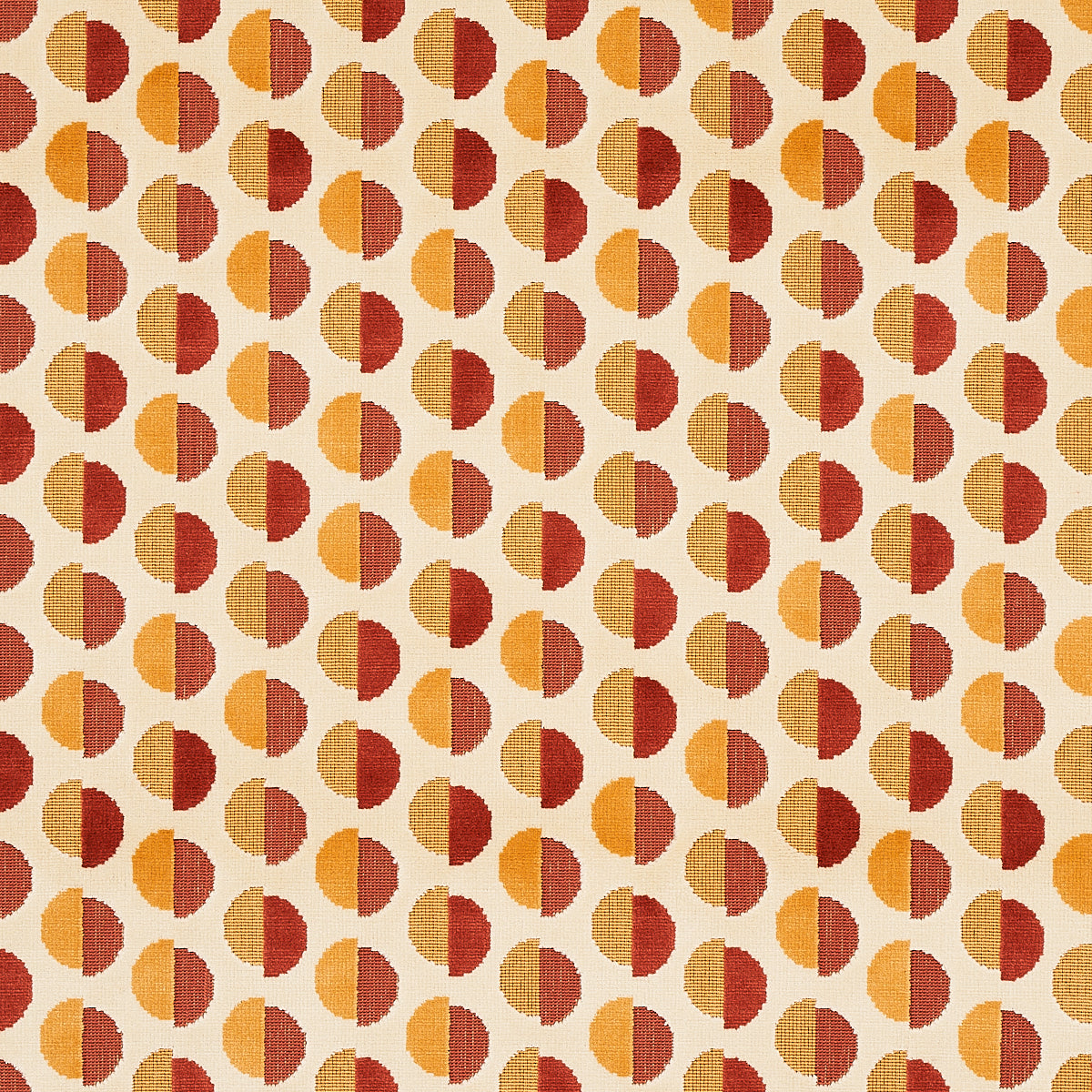 Schumacher: Half Moon Velvet 80851 Ochre