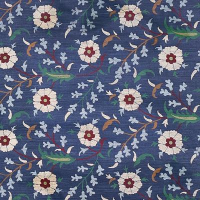 Schumacher: Floralia Sisal WP 5012831 Indigo