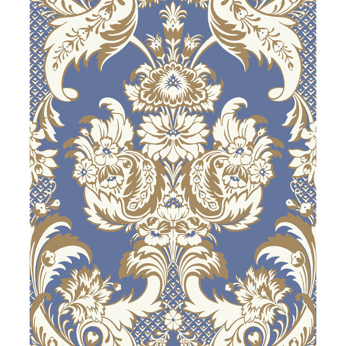 COLE & SON WYNDHAM BLUE AND GOLD