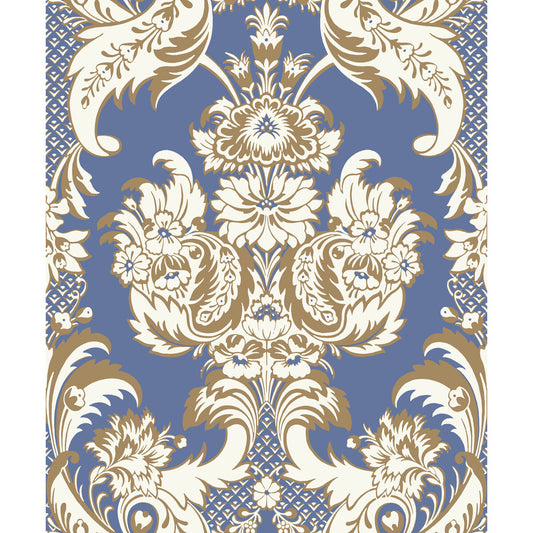 COLE & SON WYNDHAM BLUE AND GOLD