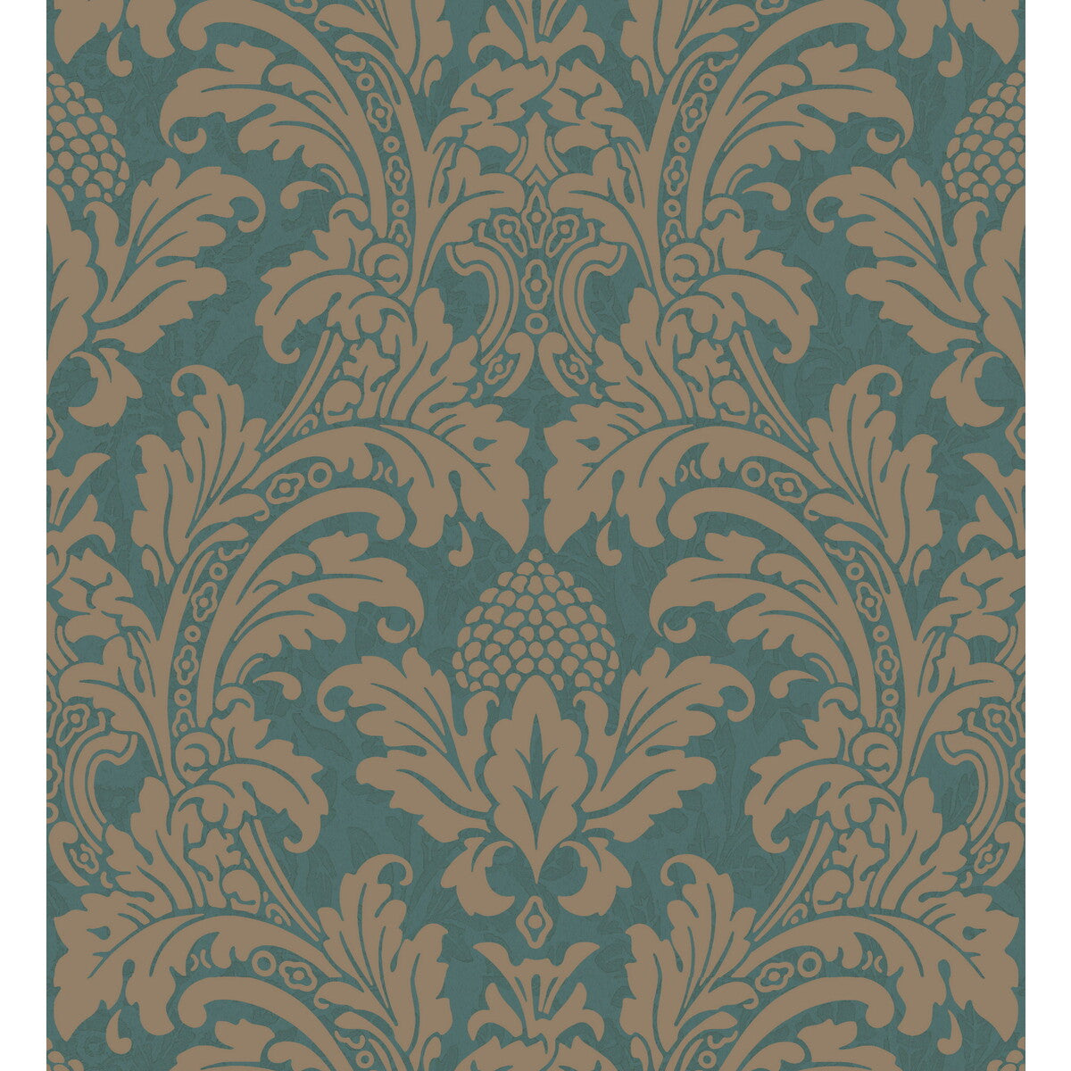 COLE & SON BLAKE TEAL AND SILVER