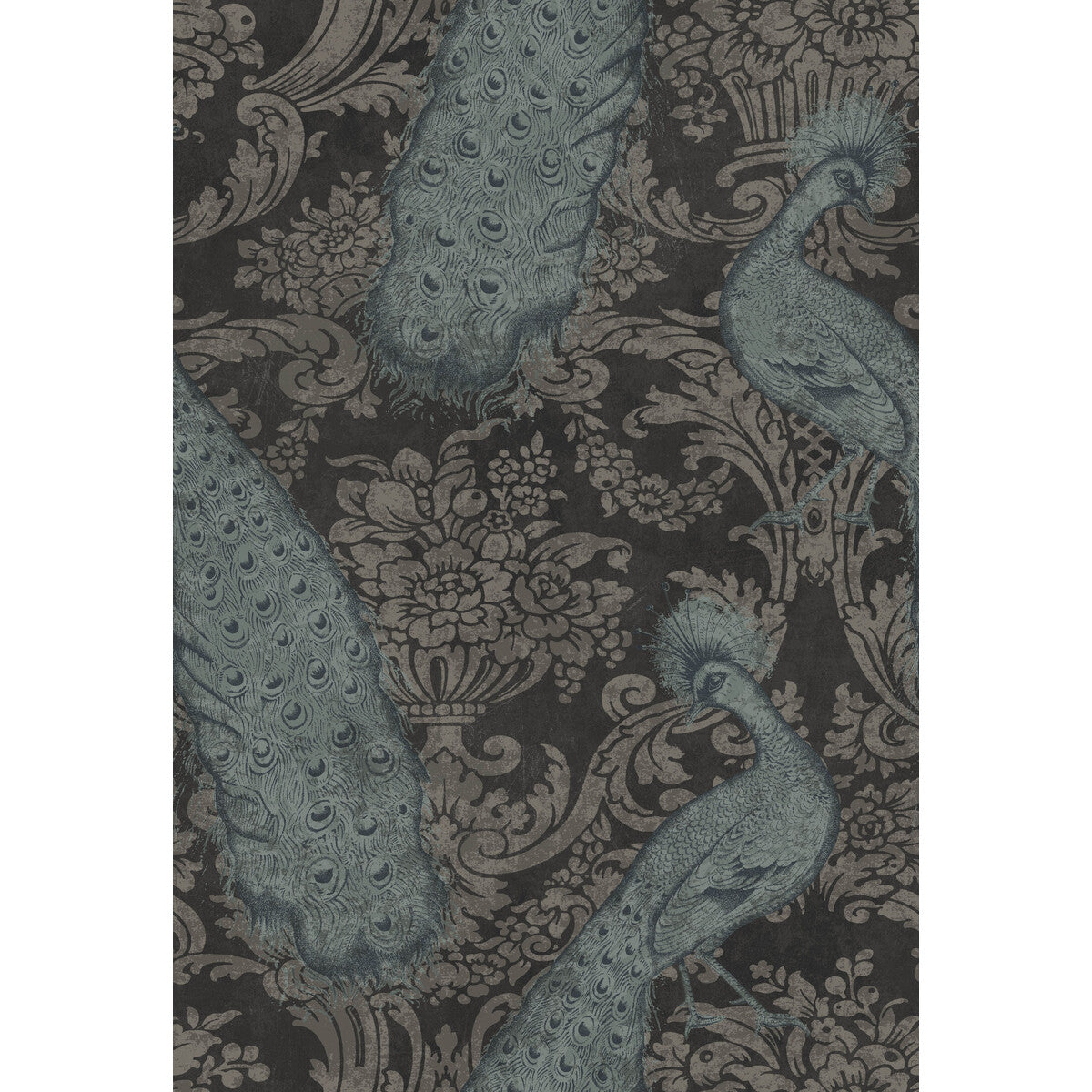 COLE & SON BYRON TEAL AND GRAPHITE