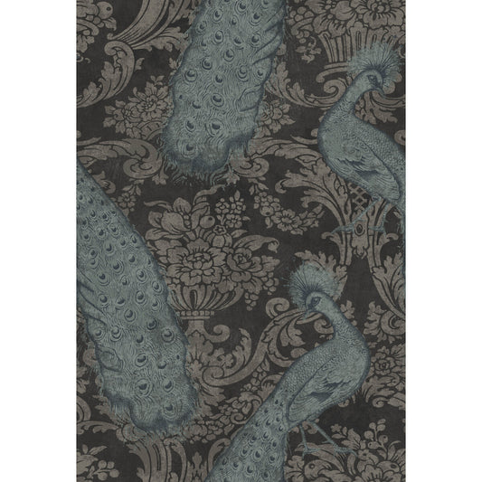 COLE & SON BYRON TEAL AND GRAPHITE