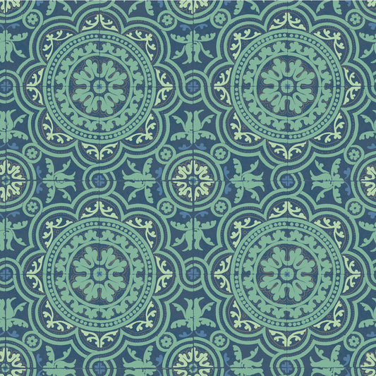 COLE & SON PICCADILLY TEAL AND GOLD