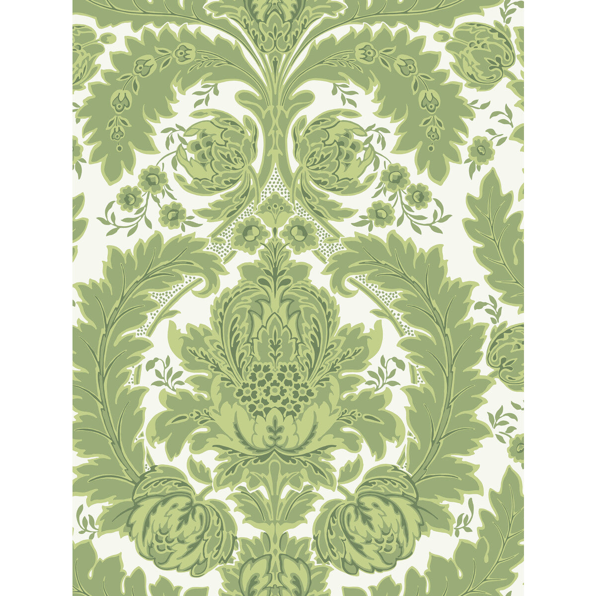 COLE & SON COLERIDGE GREEN AND IVORY