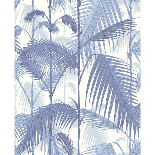 COLE & SON PALM JUNGLE BLUES/ WHITE