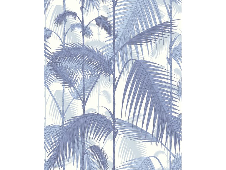 Cole & Son WP: Contemporary Restyled Palm Jungle 95/1005.CS.0 Blues & White