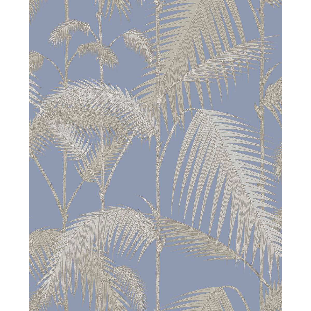 COLE & SON PALM JUNGLE STRAW & BLUE