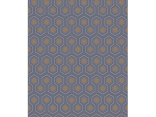 Cole & Son WP: Contemporary Restyled Hicks' Hexagon 95/3015.CS.0 Dark Grey/Bronze