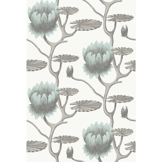 COLE & SON SUMMER LILY AQUA/WHITE