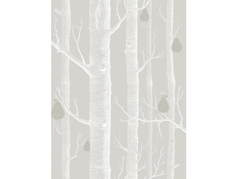 Cole & Son WP: Contemporary Restyled Woods & Pears 95/5029.CS.0 Grey/White/Silver