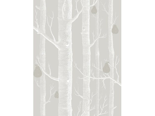 Cole & Son WP: Contemporary Restyled Woods & Pears 95/5029.CS.0 Grey/White/Silver
