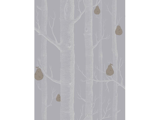 Cole & Son WP: Contemporary Restyled Woods & Pears 95/5030.CS.0 Slate/Silver