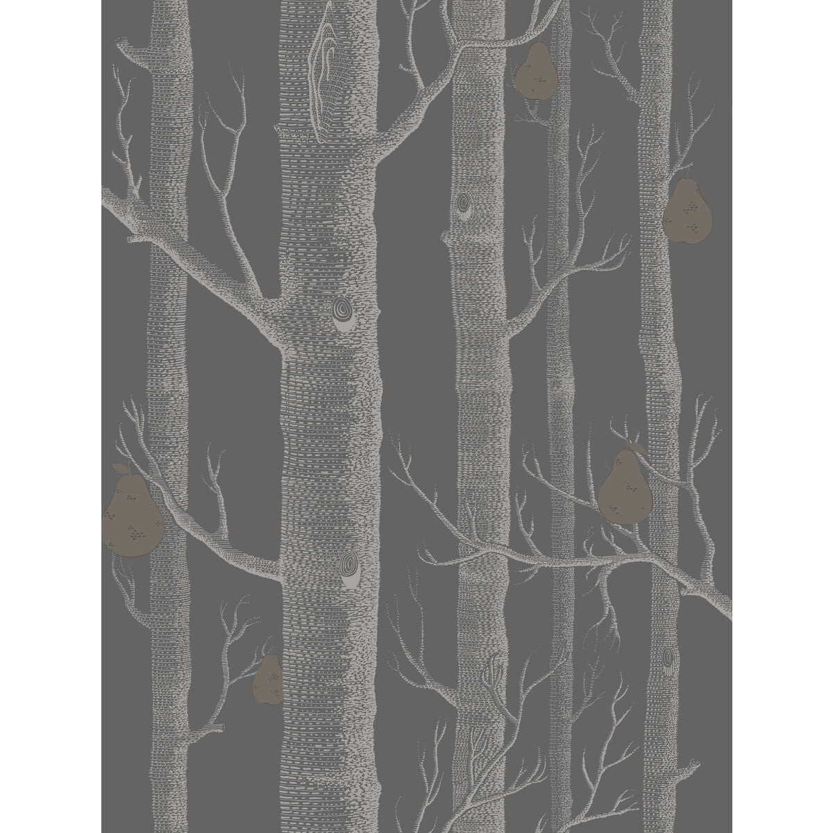 COLE & SON WOODS & PEARS GILVER/BLACK