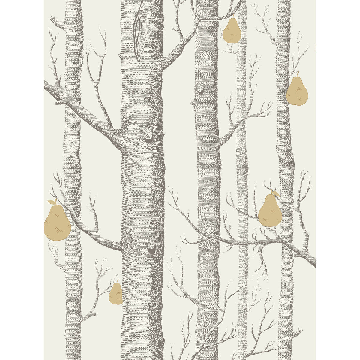 COLE & SON WOODS & PEARS CHARCL/LIN/GLD