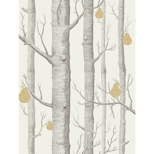 COLE & SON WOODS & PEARS CHARCL/LIN/GLD