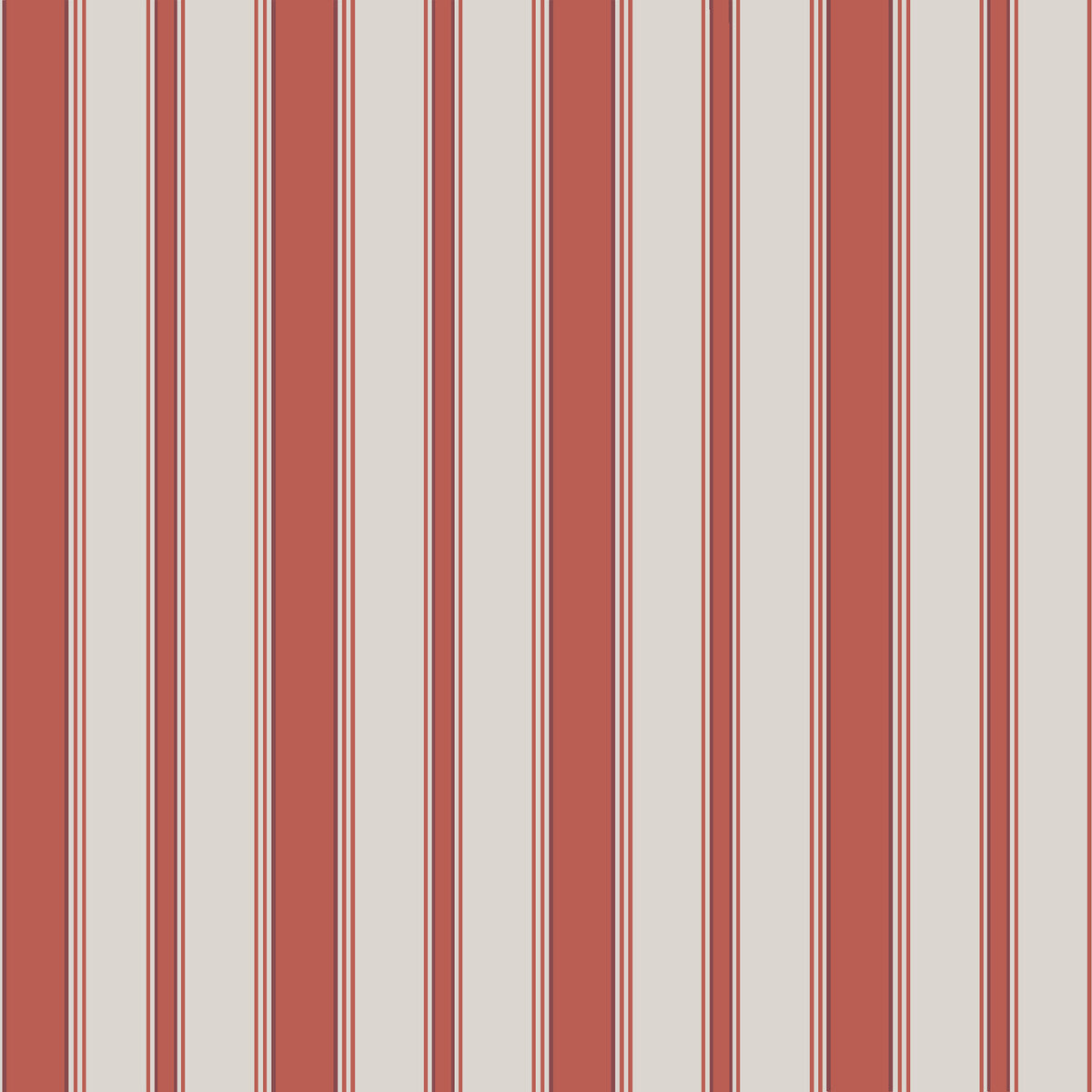 COLE & SON CAMBRIDGE STRIPE RED/SAND