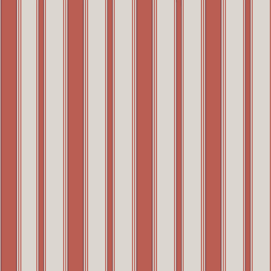 COLE & SON CAMBRIDGE STRIPE RED/SAND