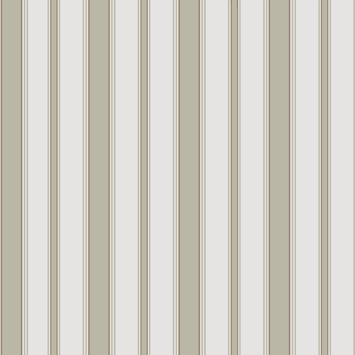 COLE & SON CAMBRIDGE STRIPE OLIVE/WHITE