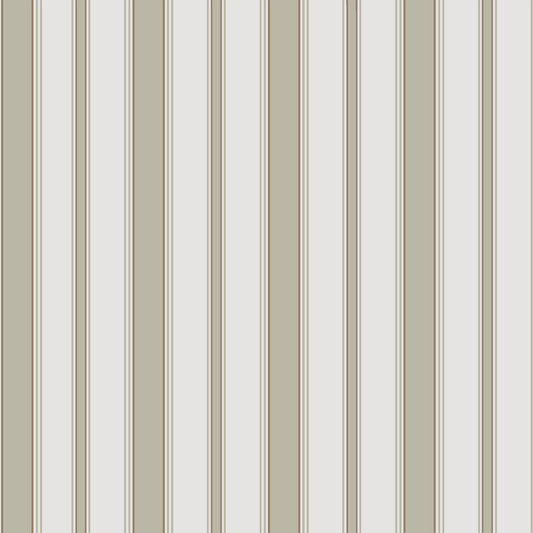 COLE & SON CAMBRIDGE STRIPE OLIVE/WHITE