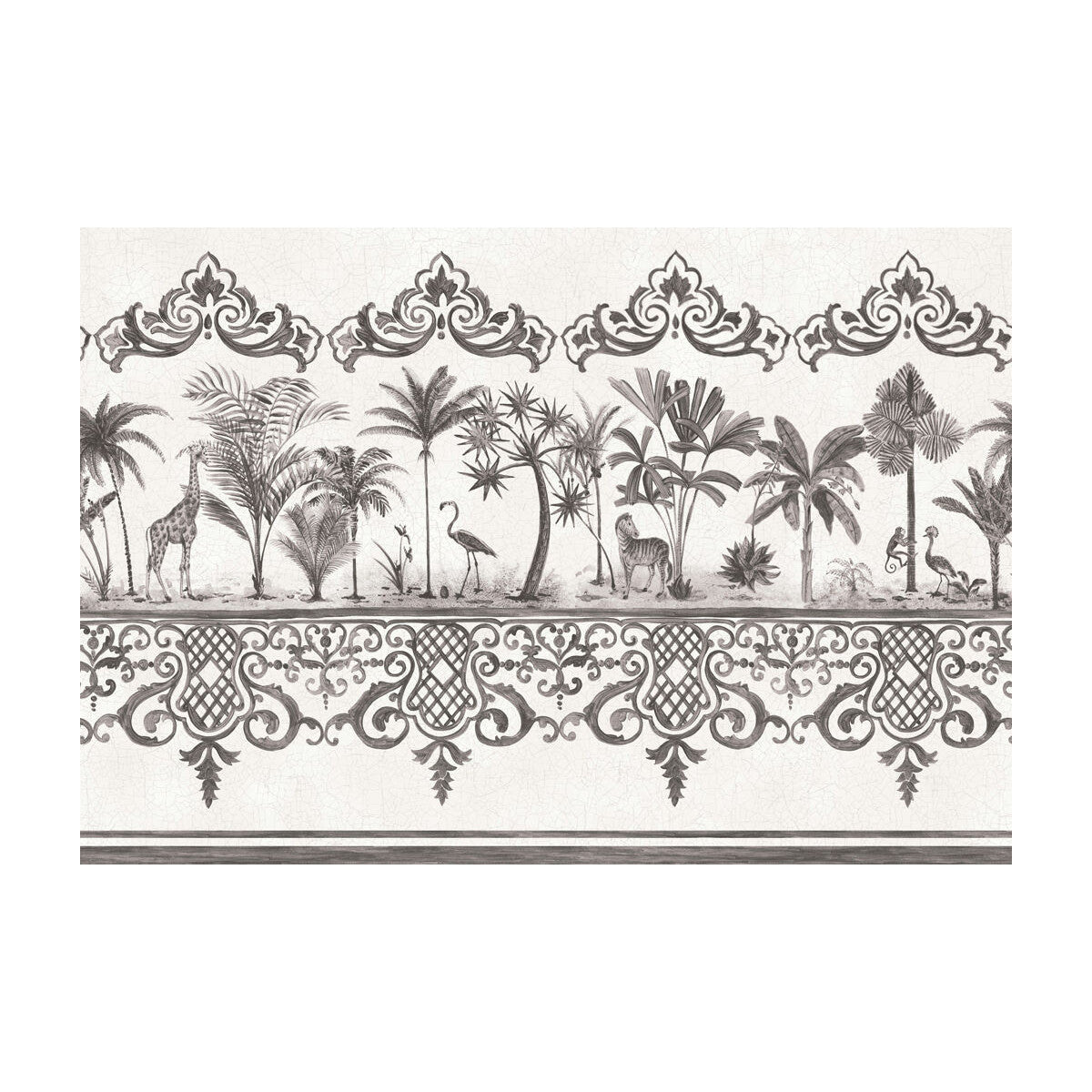 COLE & SON ROU BORDER CHARCOAL