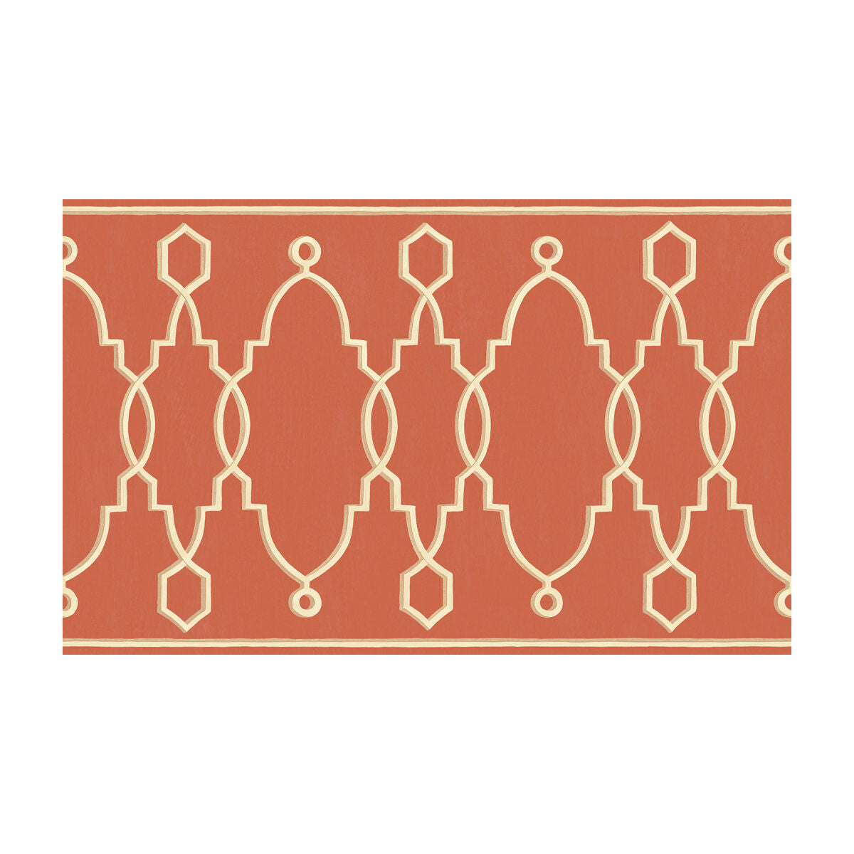 COLE & SON PARTERRE BORDER RED