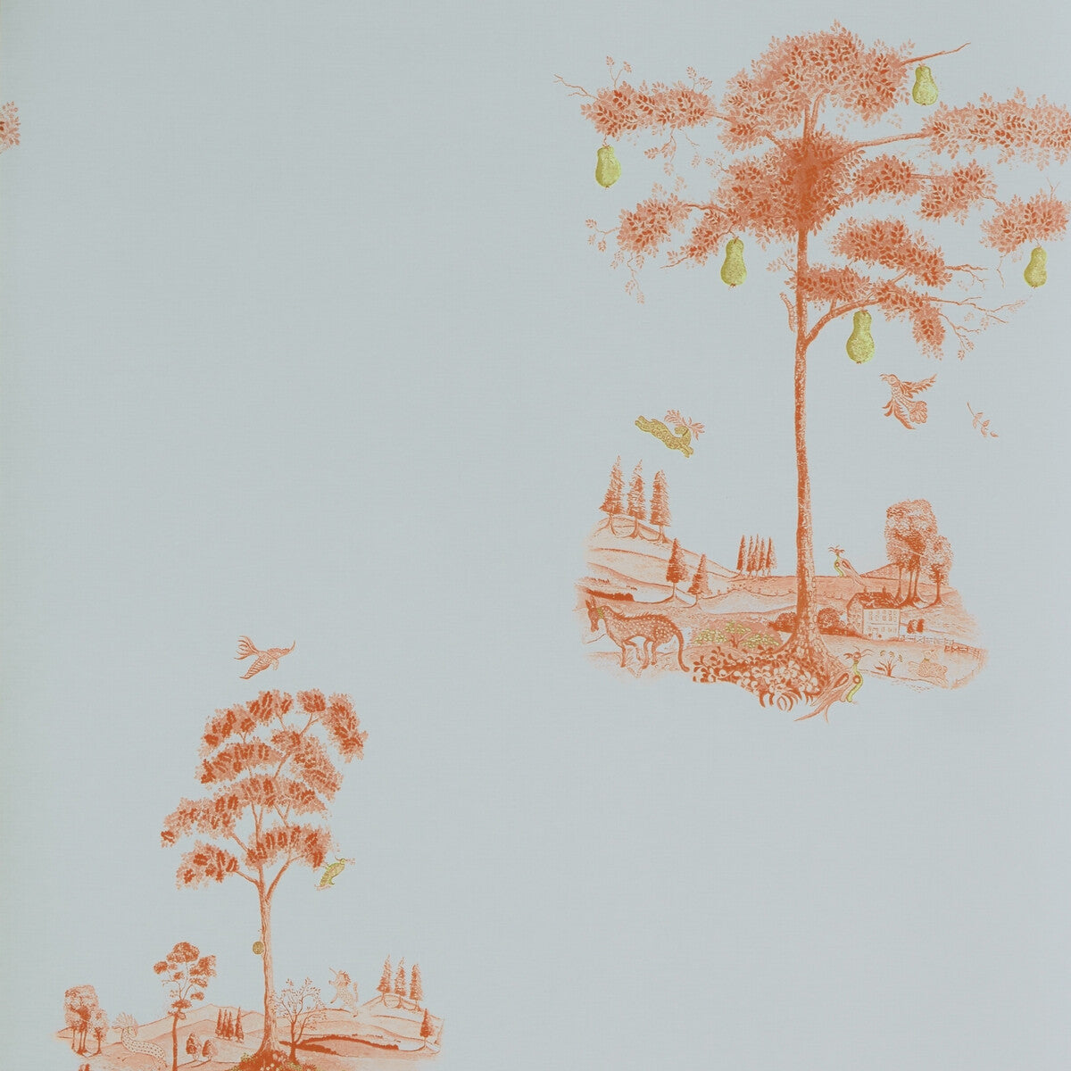 KRAVET COUTURE PEAR TREE SUNSETORANGE