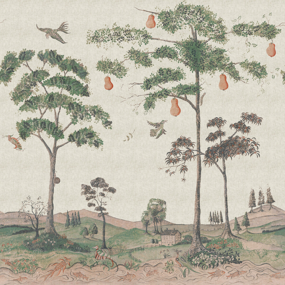 KRAVET COUTURE MYTHICAL LAND LINEN FLAX